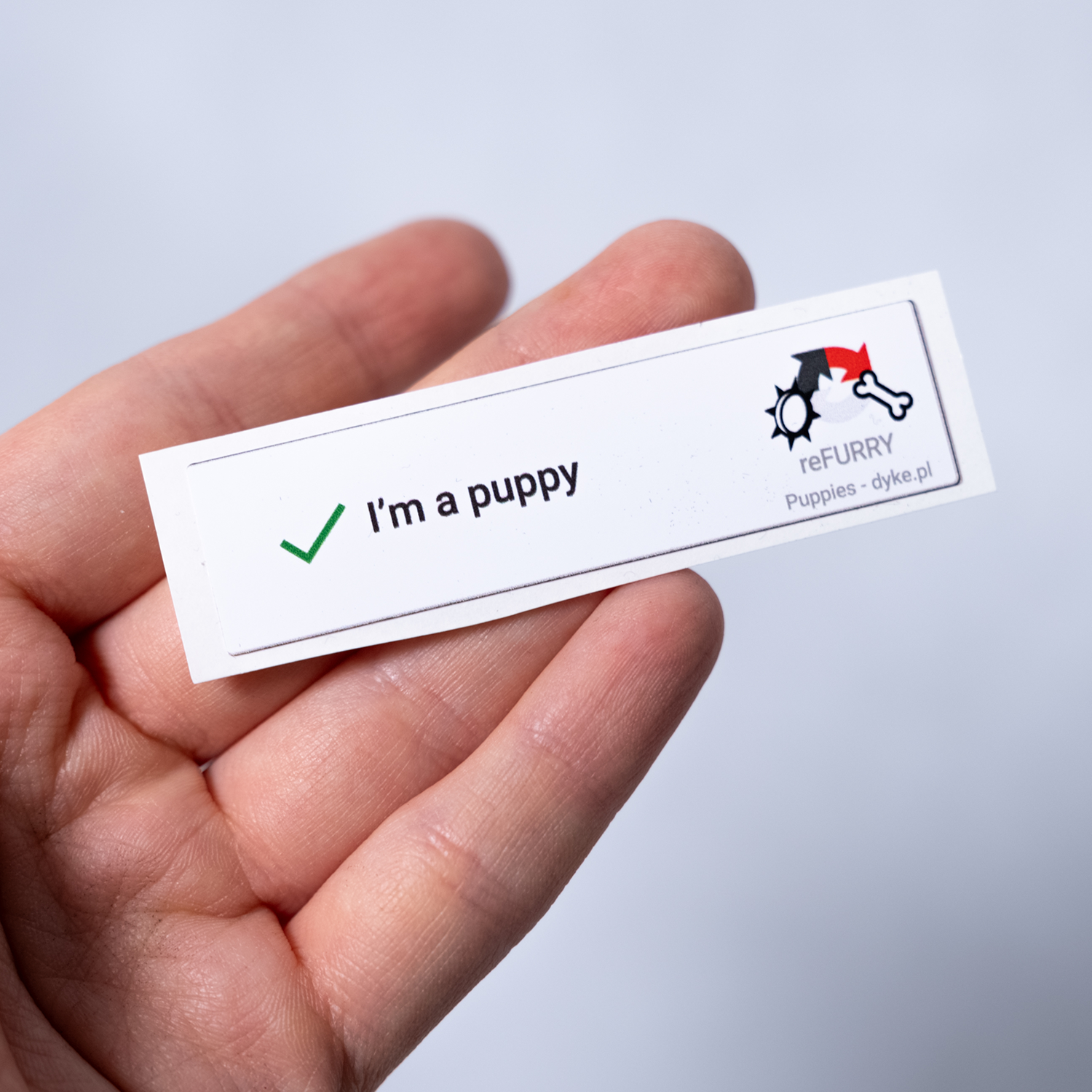 I'm a puppy reCaptcha Sticker