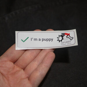 I'm a puppy XXL reCaptcha Sticker